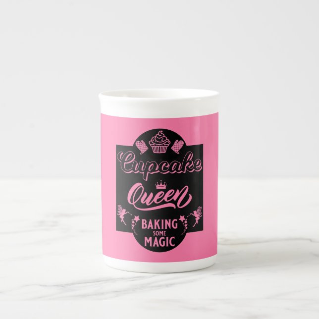 Cupcake Queen Bone China Mug (Front)