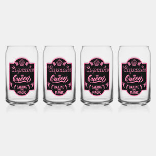 Cupcake Queen Can Glass