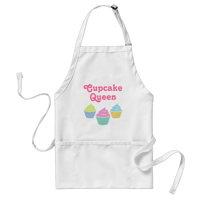 Cupcake queen | Cute baking apron for women (Front)