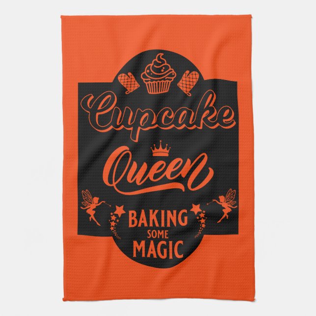 Cupcake Queen Tea Towel (Vertical)
