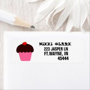 CUPCAKE RETURN ADDRESS LABELS