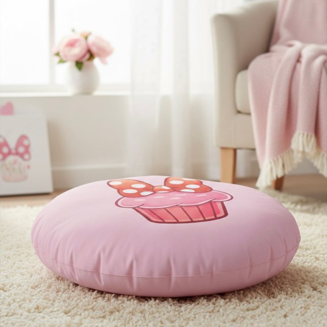 Cupcake Round Pillow (Creator Uploaded)