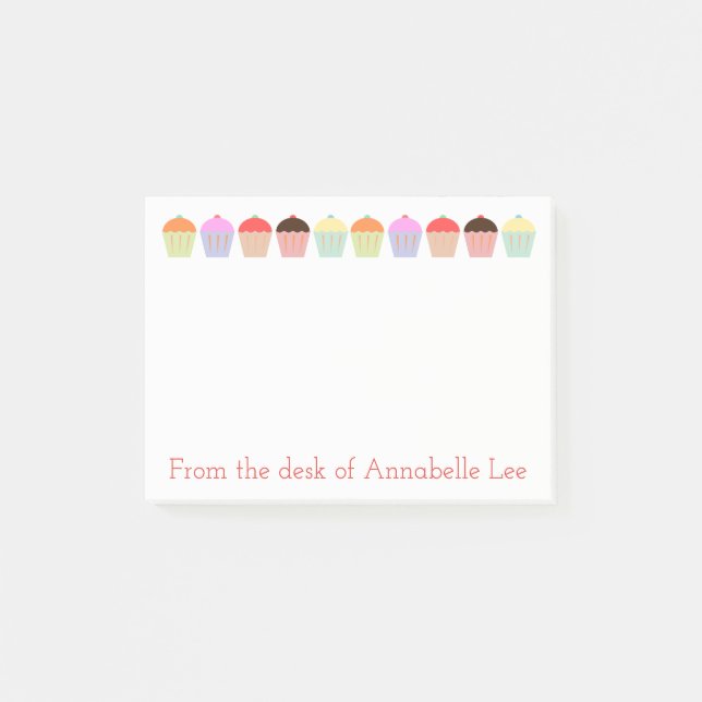 Cupcake Row Post-it Notes (Front)