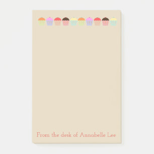 Cupcake Row Post-it Notes