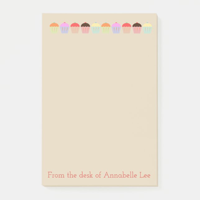 Cupcake Row Post-it Notes (Front)