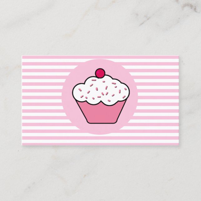 cupcake shop business Cards (Front)