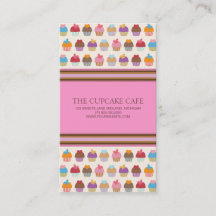 Cupcake Shop or Bakery Business Cards