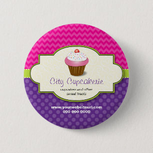 Cupcake Shop Promotional Button