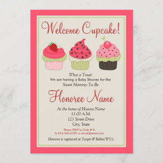 Cupcake Shower Invitation