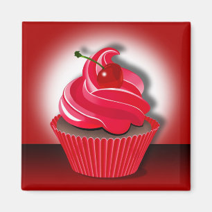 "Cupcake Spotlight" by Cheryl Daniels Magnet