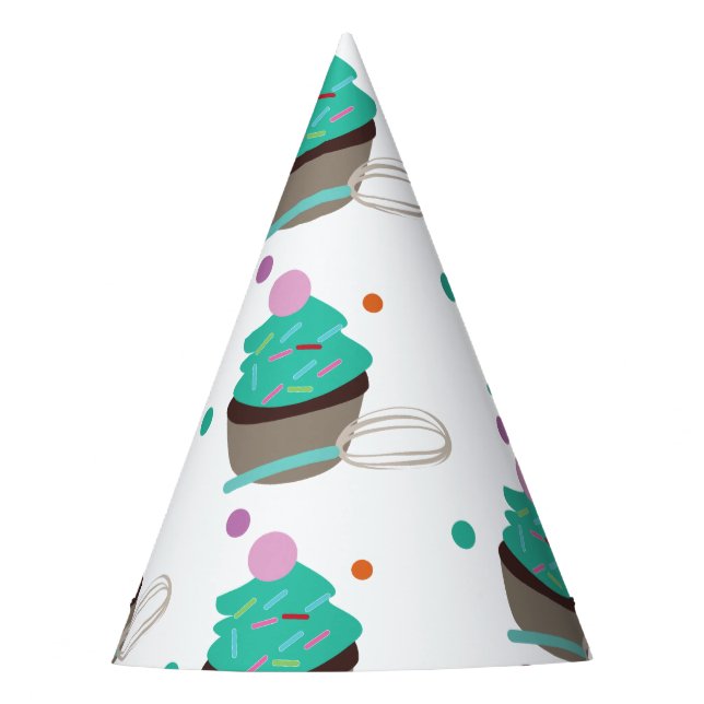 Cupcake Sprinkles Party Hat (Front)