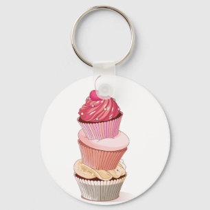 Cupcake Stack Keychain