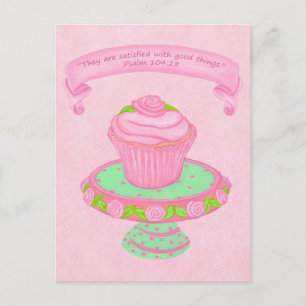 Cupcake Stand ~ Scripture 2 Postcard
