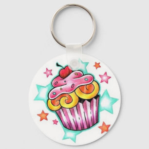 Cupcake Star Key Ring