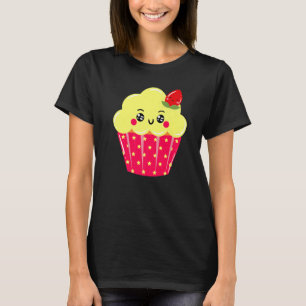 Cupcake Strawberry Fairy Cake Pastry Chef Baker T-Shirt