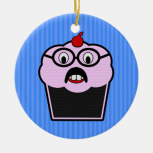 Cupcake Studmuffin Ceramic Tree Decoration
