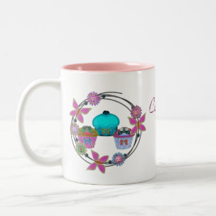 Cupcake Sunday Two-Tone Coffee Mug