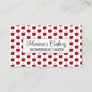 Cupcake Sweet Cakes Bakes Homemade Bakery Business Card