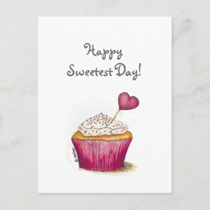 Cupcake - Sweetest Day Postcard