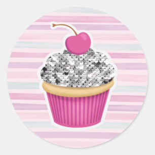 Cupcake Sweets Classic Round Sticker