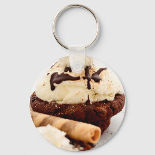Cupcake Sweets Dessert Party Shower Chocolate Art Key Ring