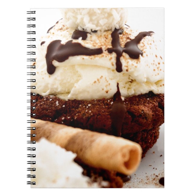Cupcake Sweets Dessert Party Shower Chocolate Art Notebook (Front)