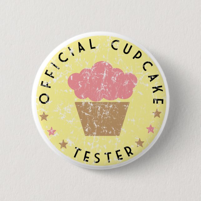 Cupcake Tester Button (Front)