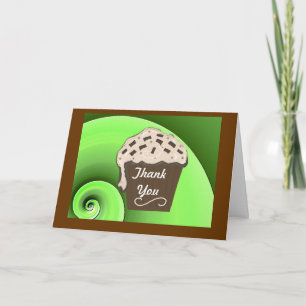 Cupcake Thank You Card
