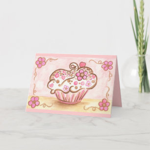 Cupcake Thank you Card