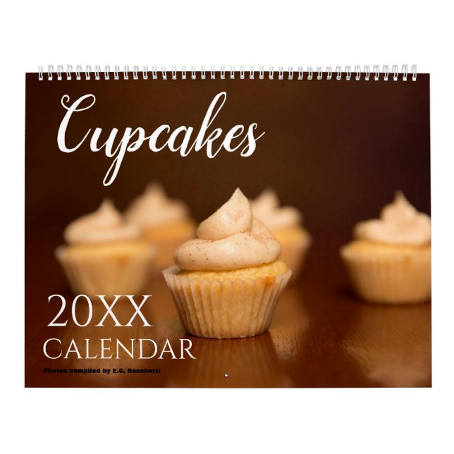 Cupcake Themed 2026 Wall Calendar Gift (Cover)