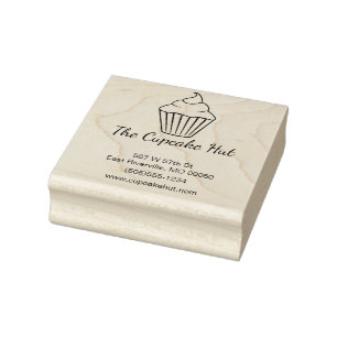 Cupcake Themed Business Stamp