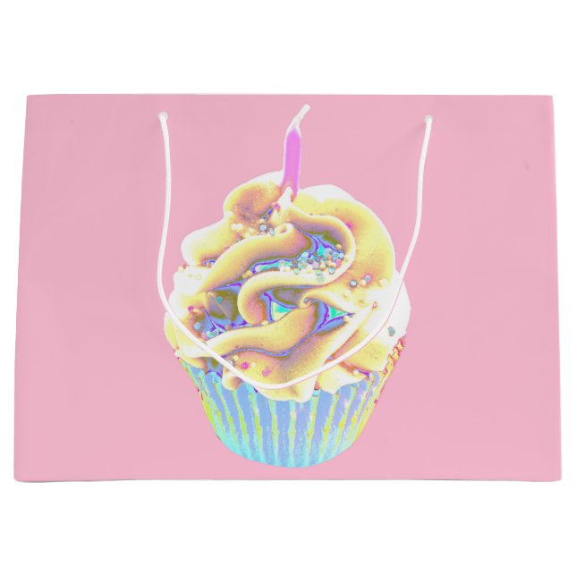 Cupcake to Celebrate Large Gift Bag (Front)
