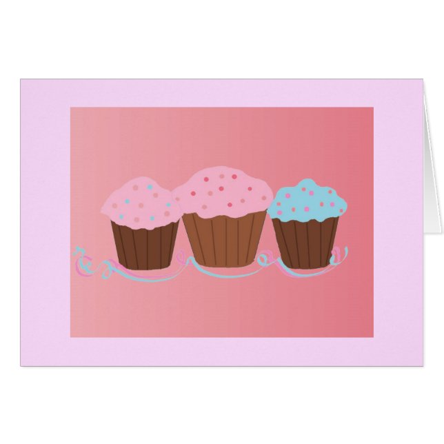Cupcake Trio - Blank (Front Horizontal)