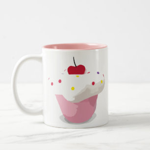 Cupcake Two-Tone Coffee Mug