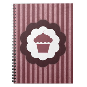 cupcake vintage notebook
