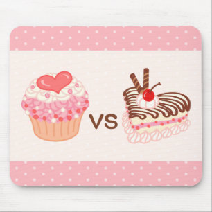 Cupcake VS Cheesecake Mouse Mat