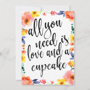 Cupcake Wedding Dessert Affordable Floral Sign