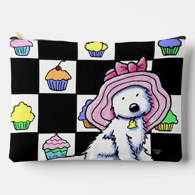 Cupcake Westie Accessory Pouch (Front)