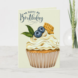 Cupcake Wishes Birthday Greeting Card