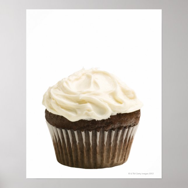 Cupcake with chocolate icing, studio shot 2 poster (Front)