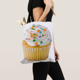 Cupcake with Sprinkles Huge popular Tote Bag