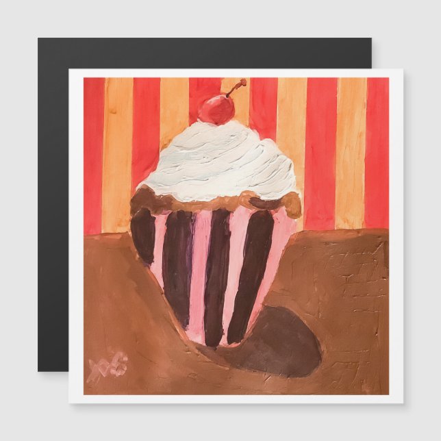 Cupcake with Vanilla Frosting (Front/Back)