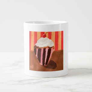 Cupcake with Vanilla Frosting Large Coffee Mug