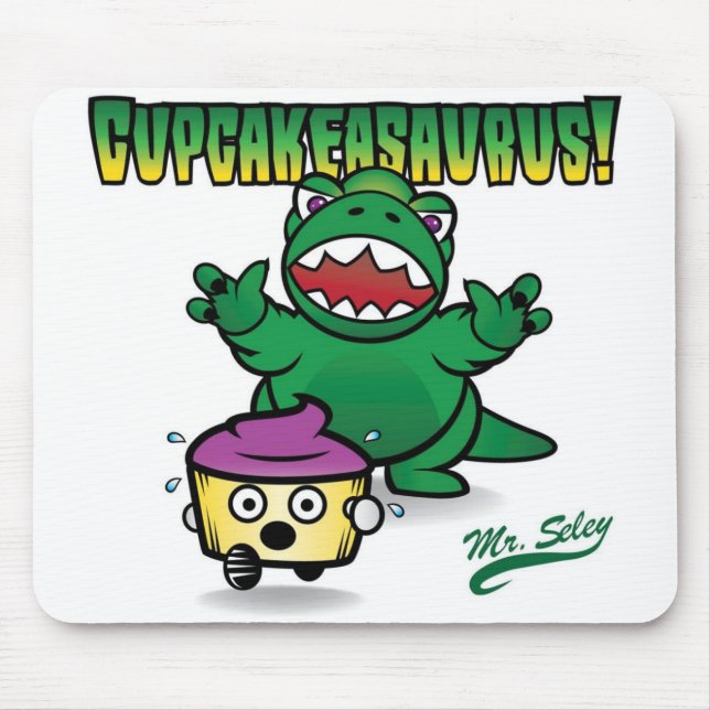 Cupcakeasaurus! Mouse Mat (Front)