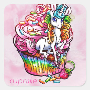cupcakeprincess.jpg square sticker