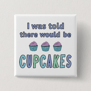 Cupcakes 15 Cm Square Badge