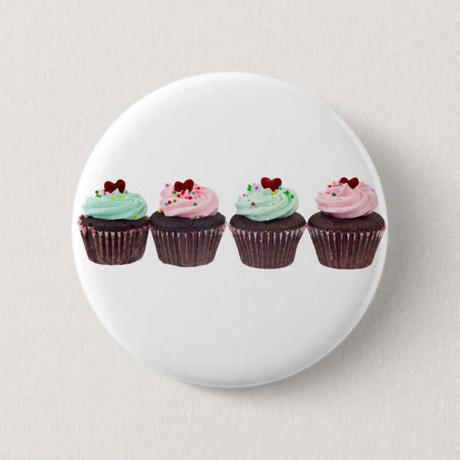 Cupcakes 6 Cm Round Badge (Front)