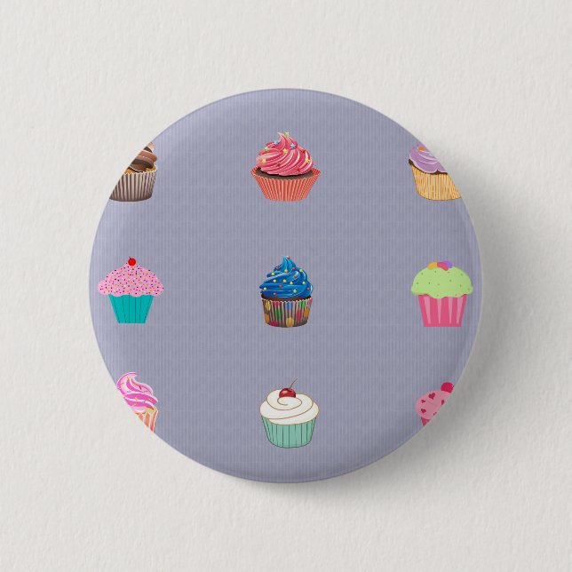 Cupcakes 6 Cm Round Badge (Front)
