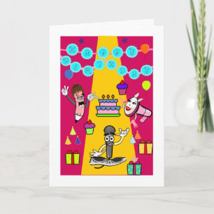 Cupcakes and Balloons Birthday Card