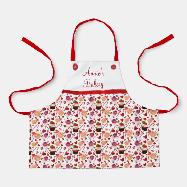 Cupcakes and Candy Personalised  Apron (Front)